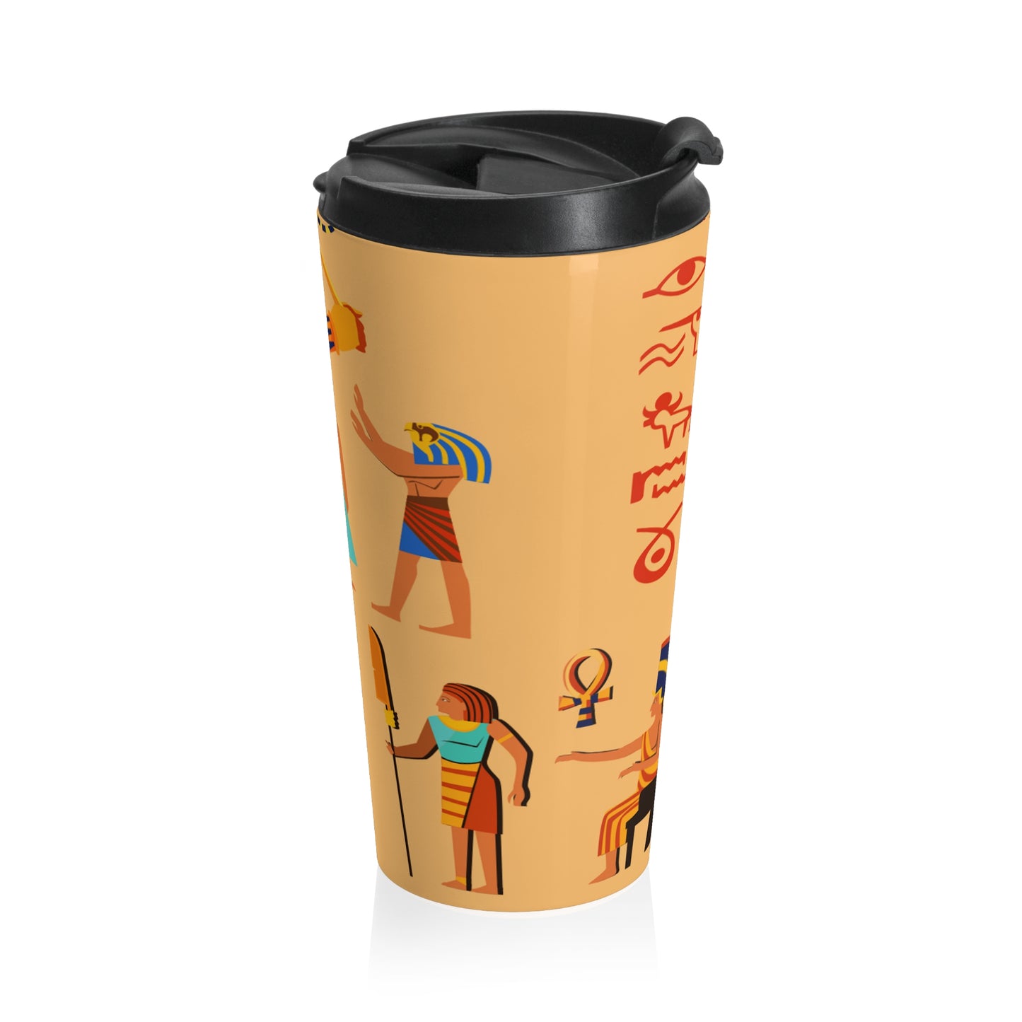 Hieroglyphics Stainless Steel Travel Mug