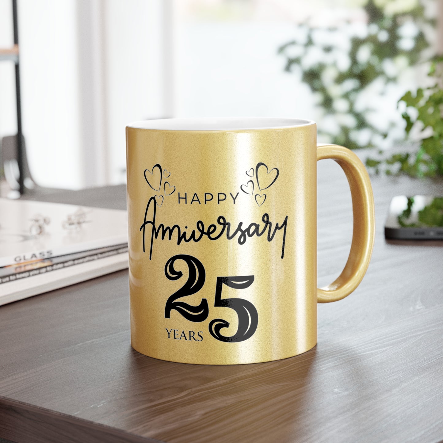 25th Anniversary Metallic Mug