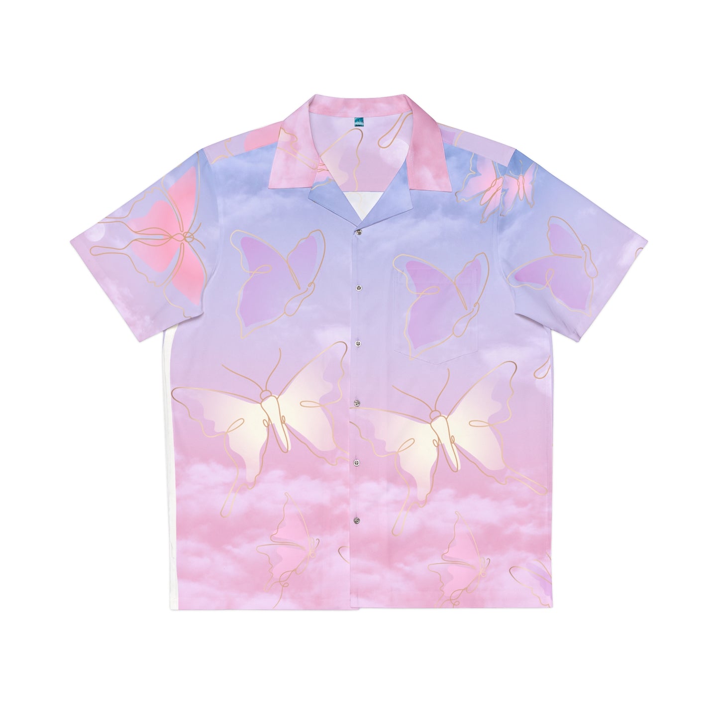 Men's Hawaiian Pink Shirt