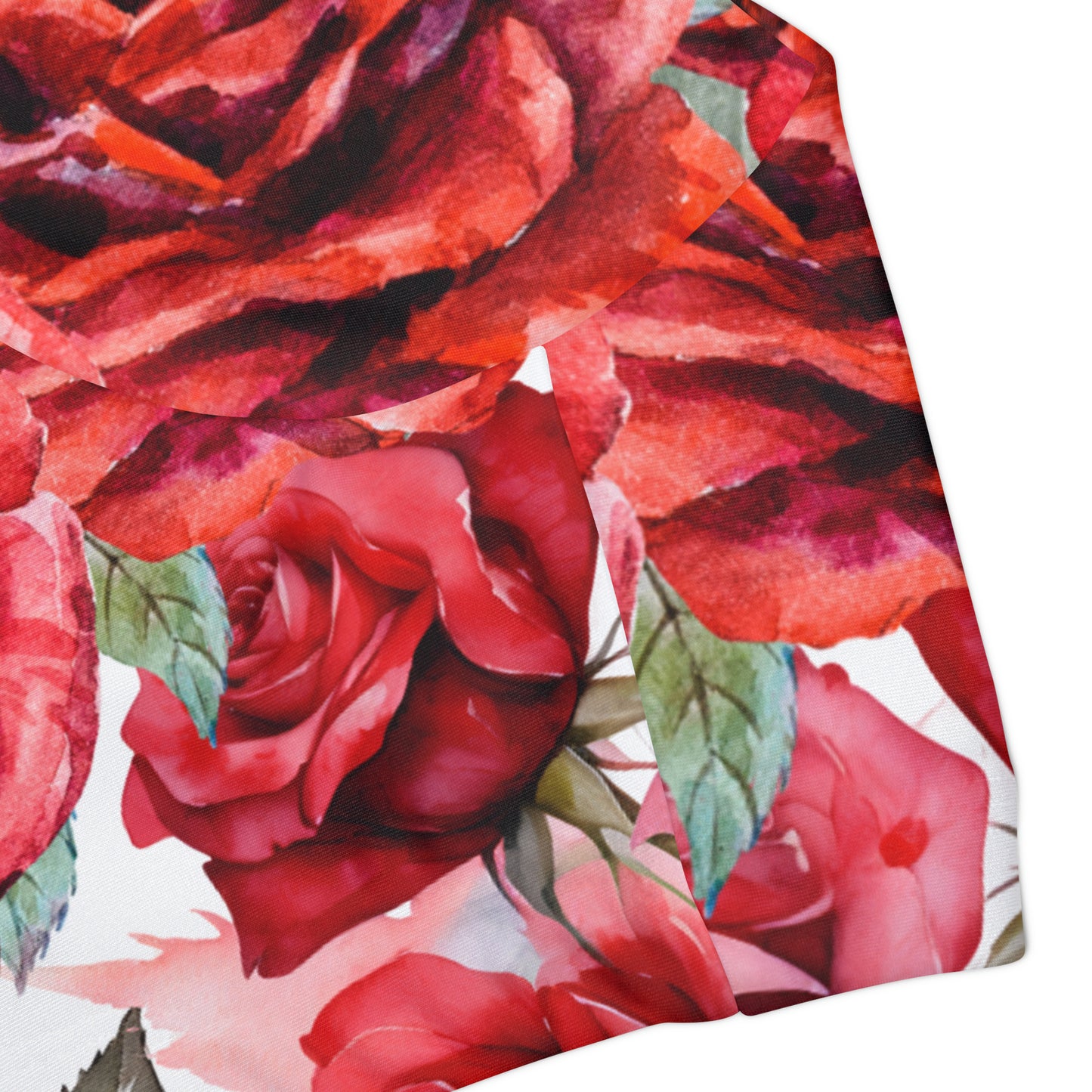 Rose Girls' Swimsuit Crop Top