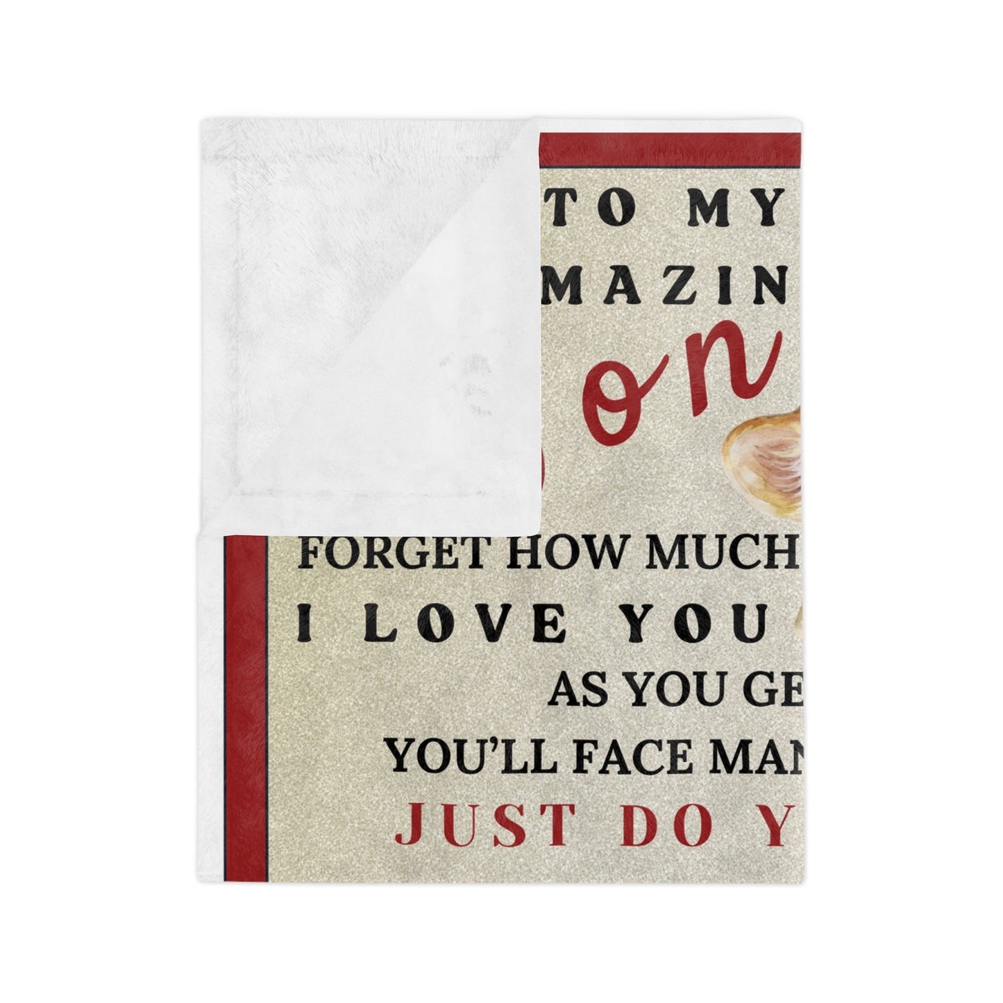 Velvet Minky Blanket for Son