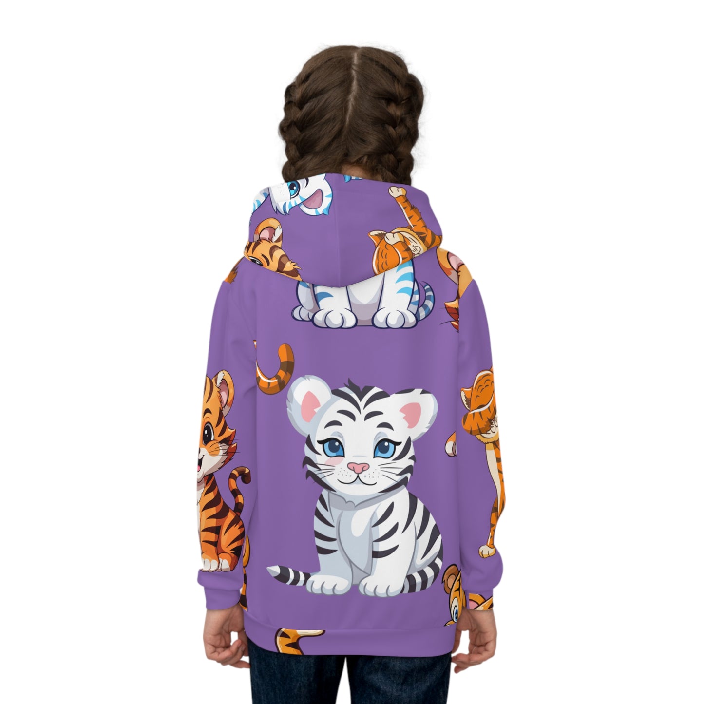 Girls Tiger Hoodie