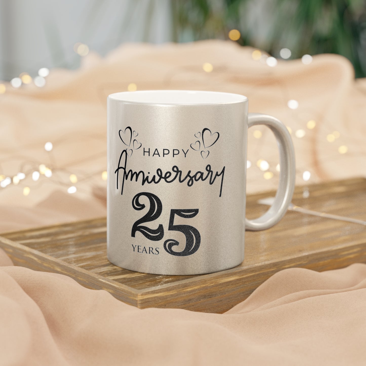 25th Anniversary Metallic Mug