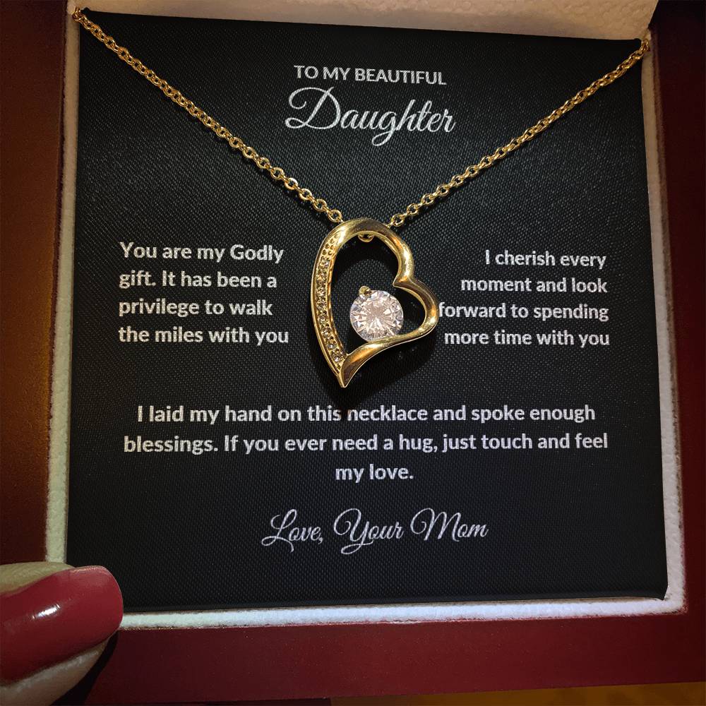 Forever Love Necklace with On Demand Message Card | From Mom