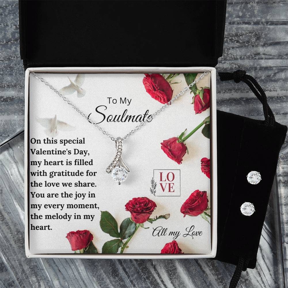 Soulmate Alluring Beauty + Clear CZ Earrings