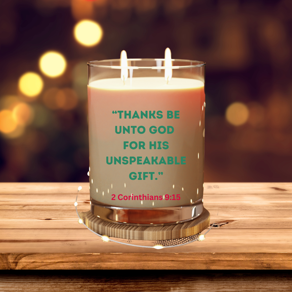 Scented Candle - Christmas Thanks Script
