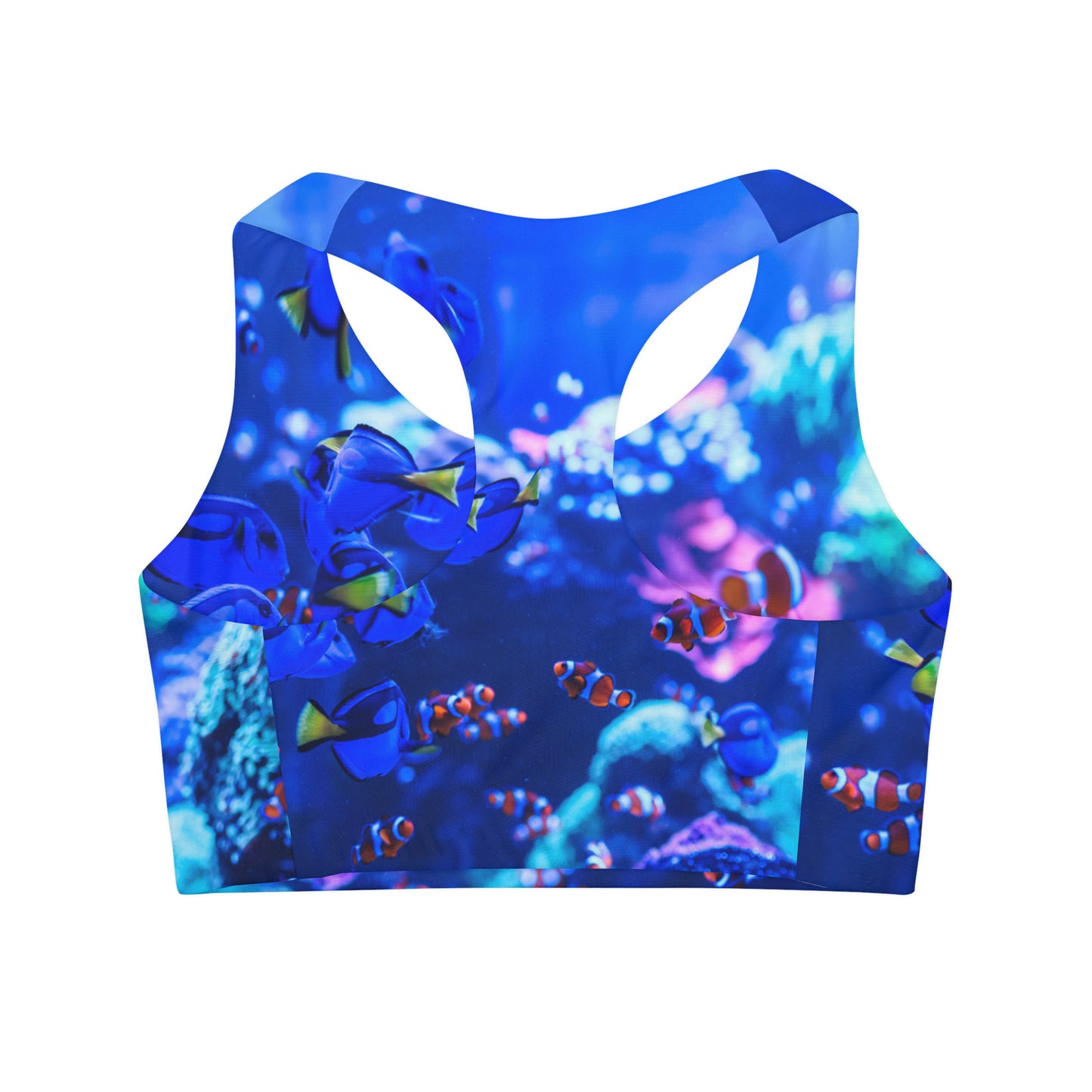 Blue Girls' Swimsuit Crop Top