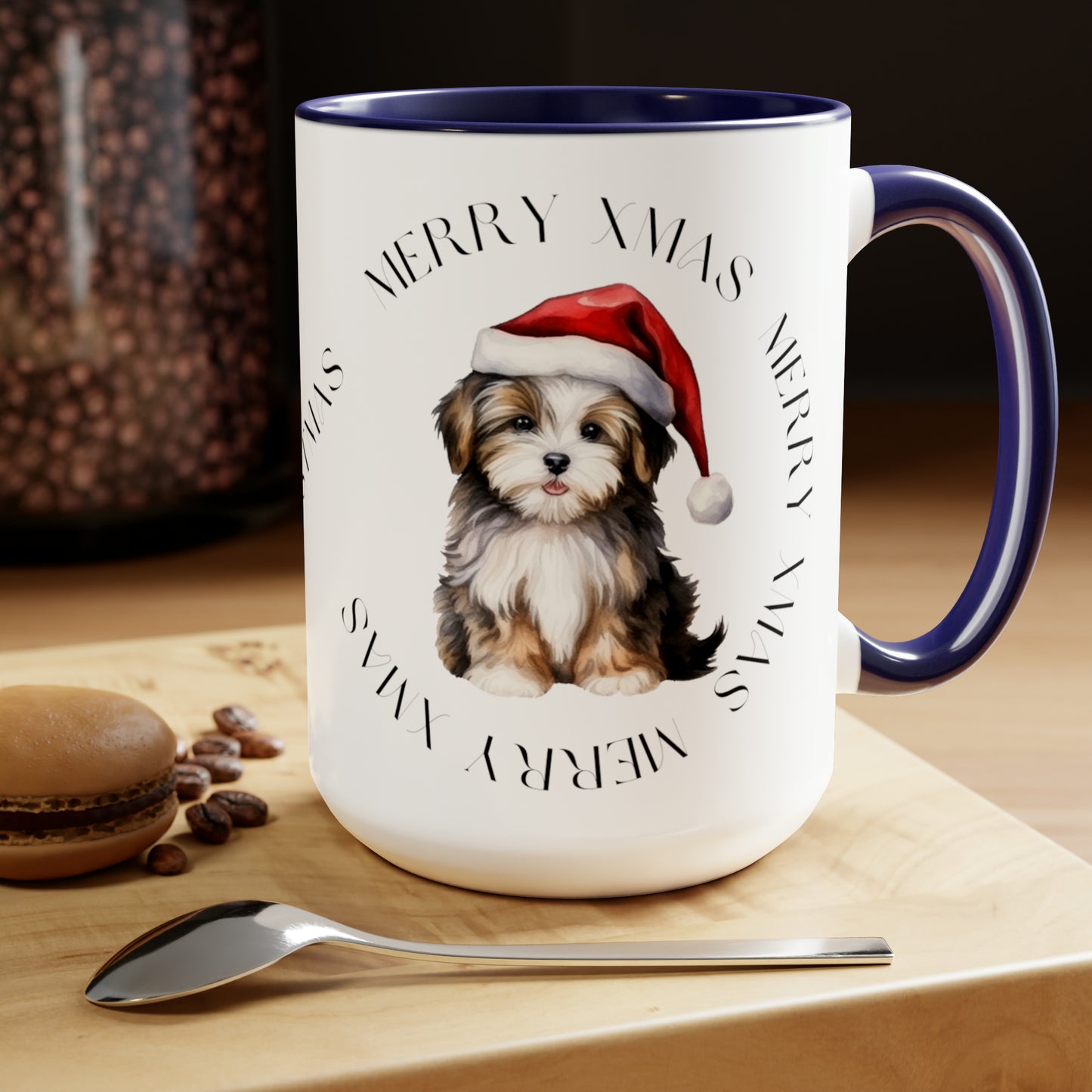 Two-Tone Christmas Coffee Mugs