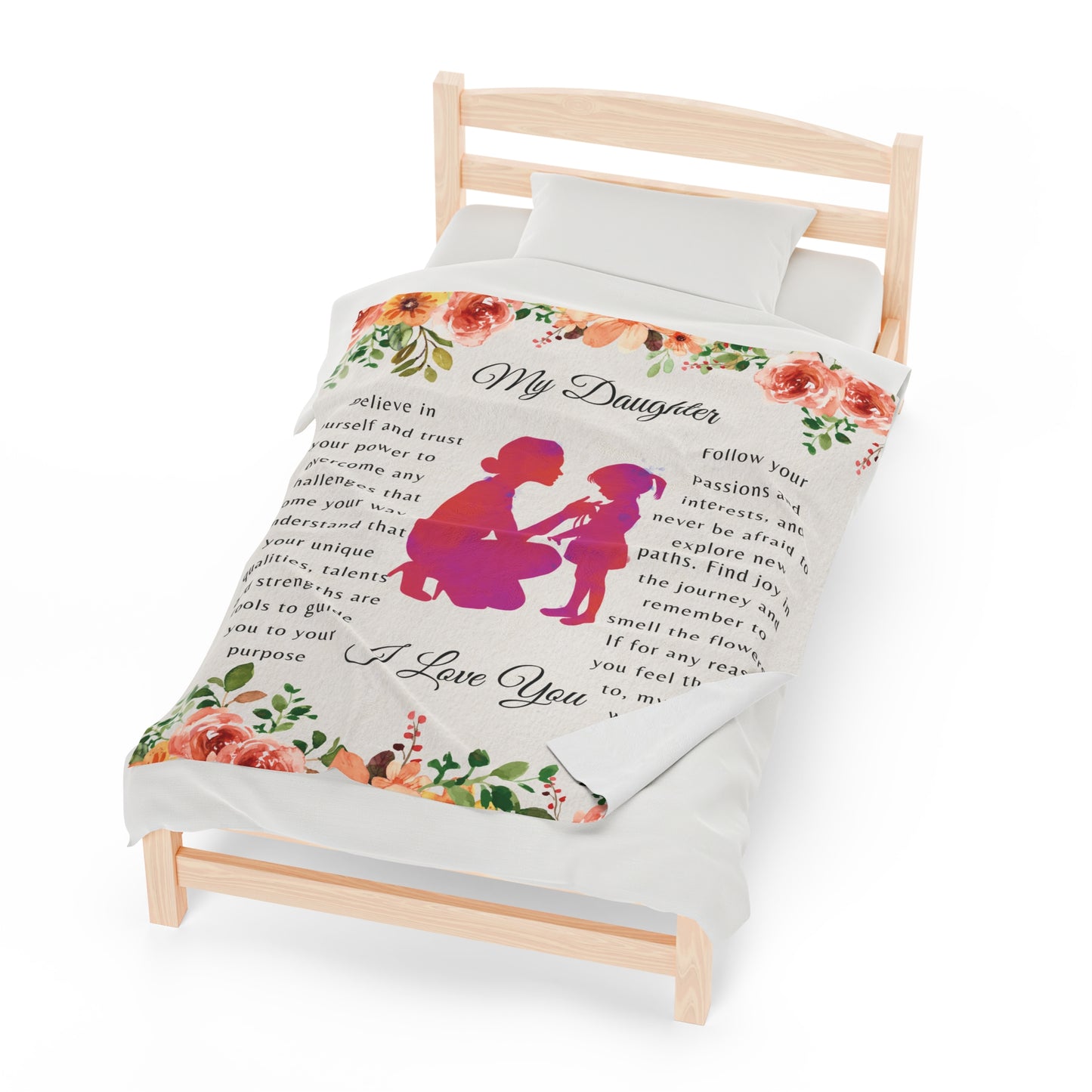 Velveteen Plush Blanket for a daughter