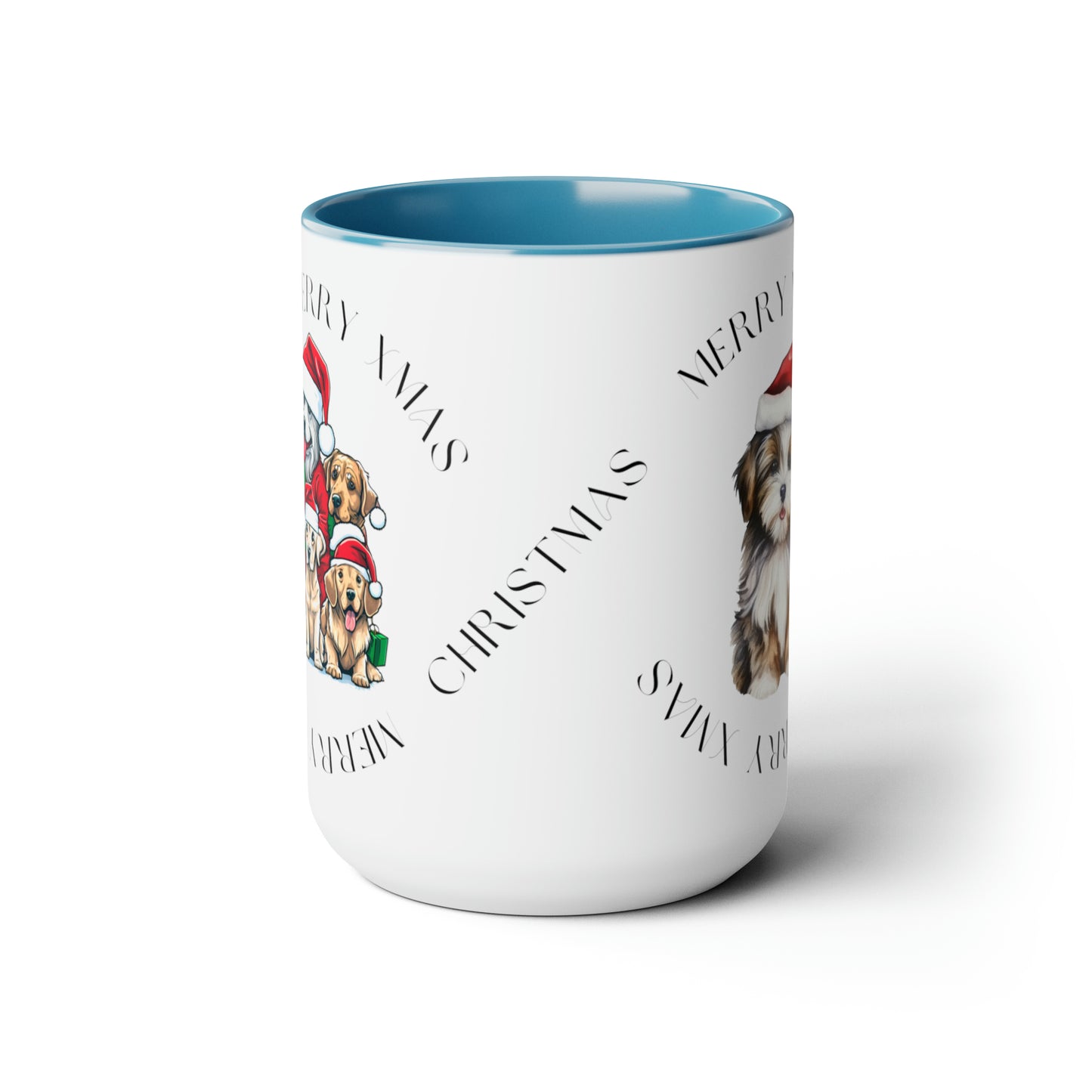 Two-Tone Christmas Coffee Mugs