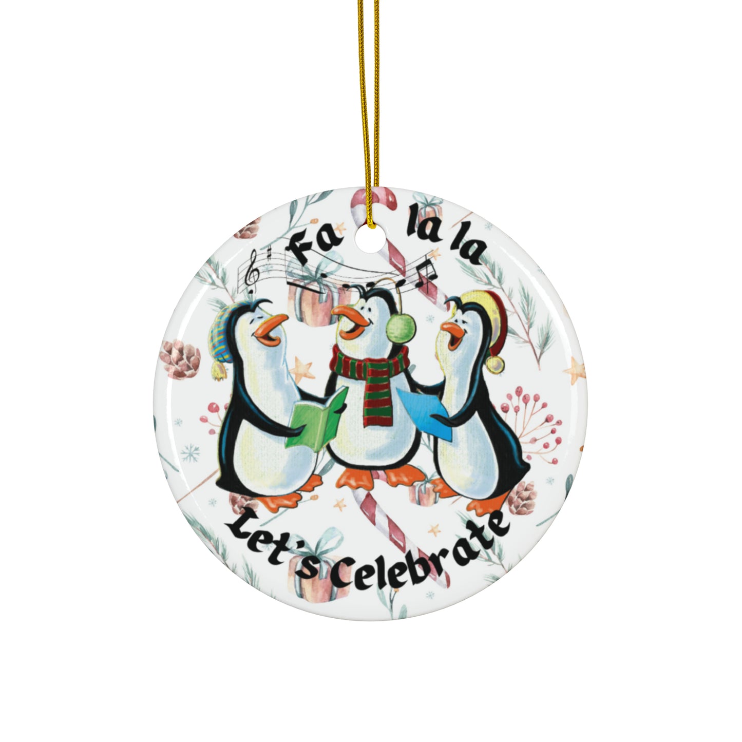 Ceramic Ornaments - Xmas Penguins