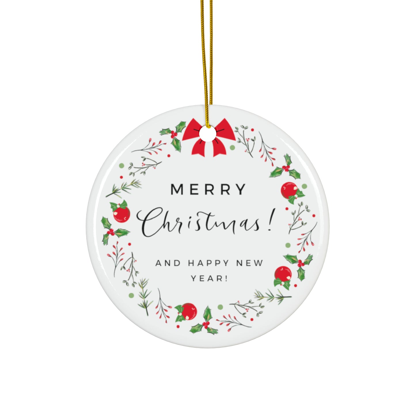 Ceramic Ornaments - Merry Christmas