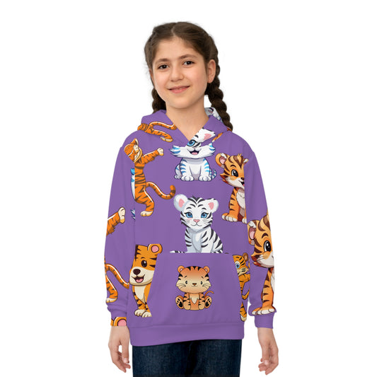 Girls Tiger Hoodie