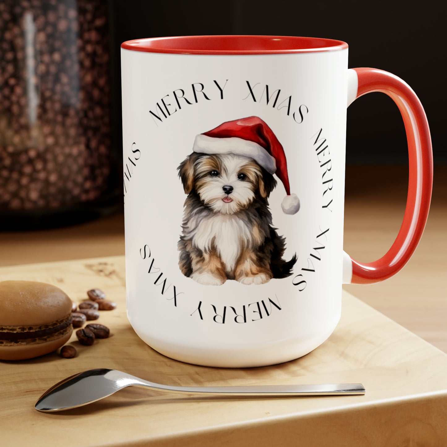 Two-Tone Christmas Coffee Mugs