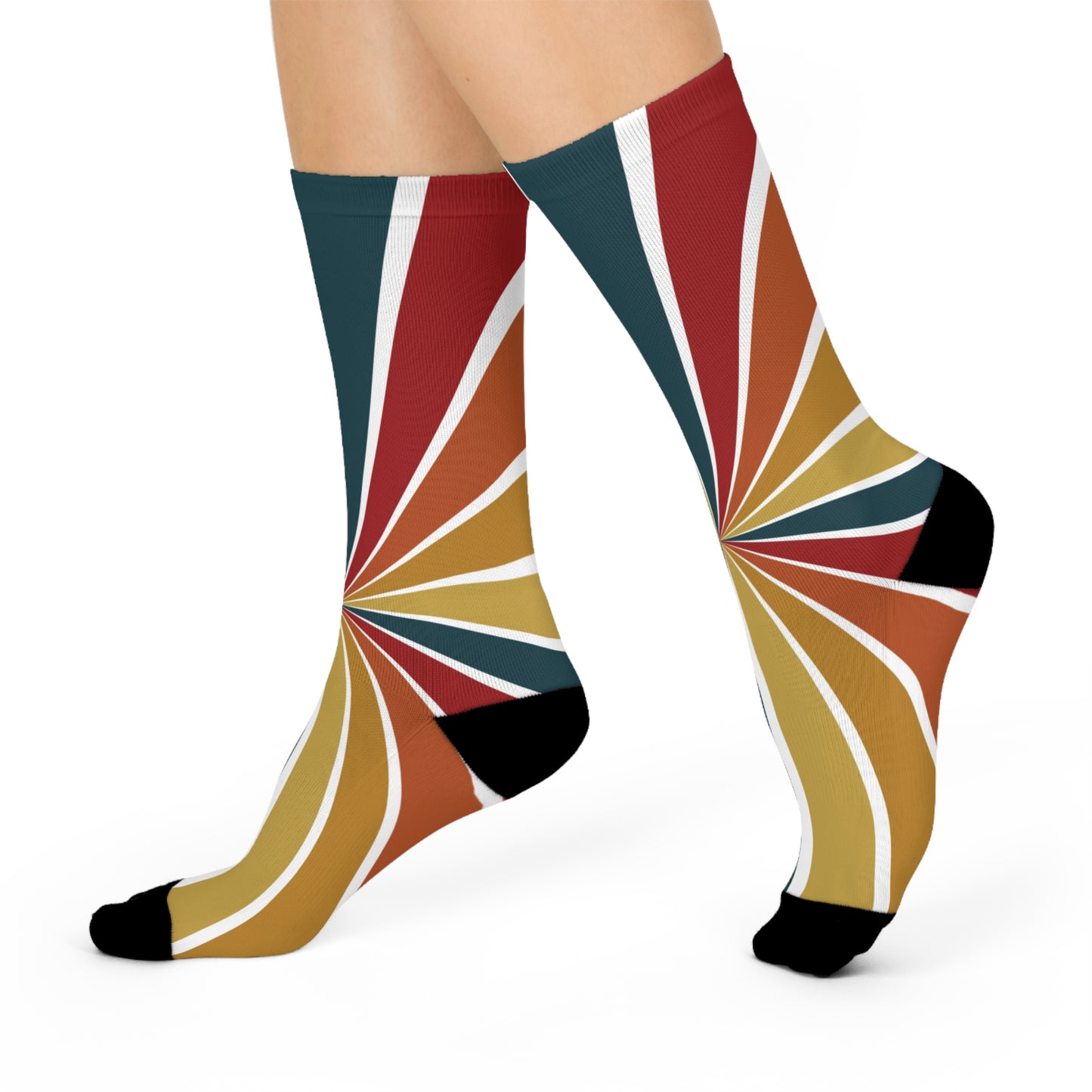 Multicolored Cushioned Crew Socks