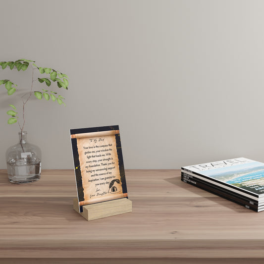 Gallery Board with Stand for Dad