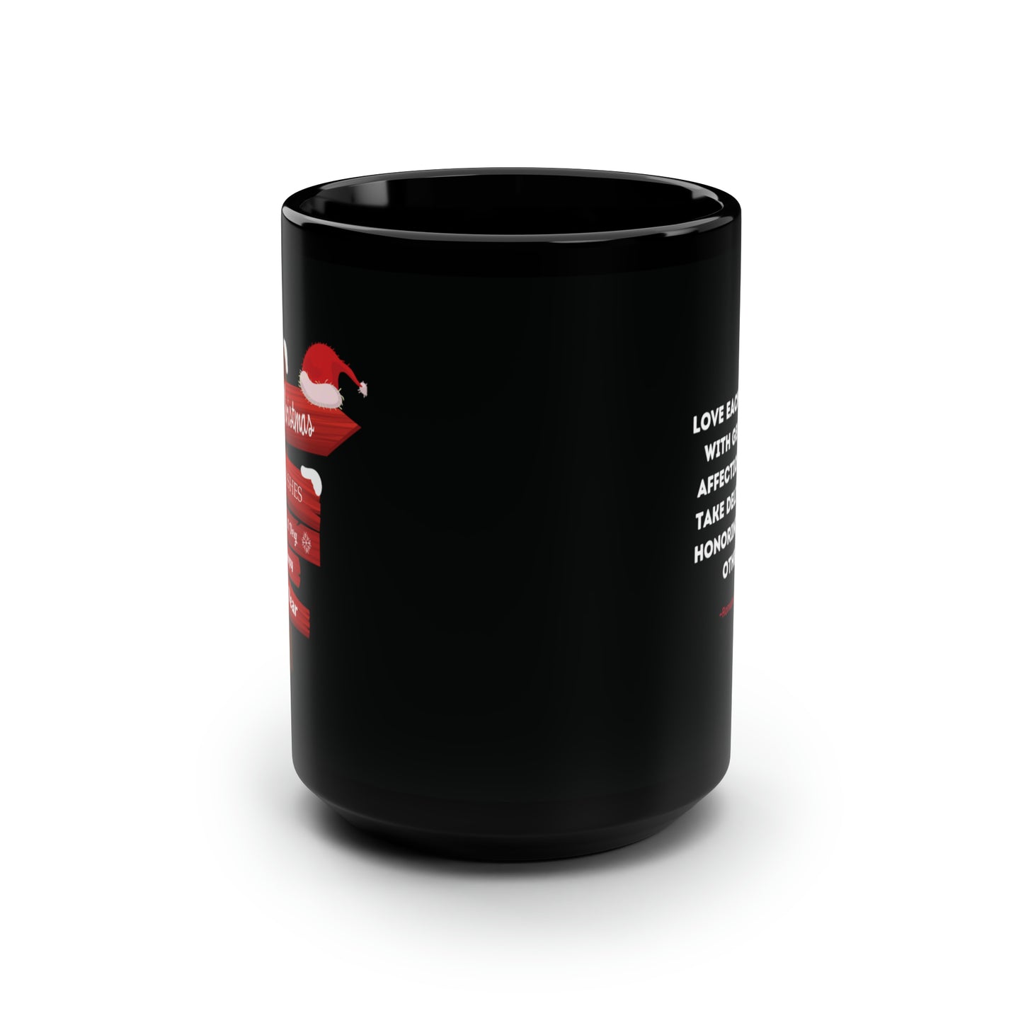 Black Christmas Mug
