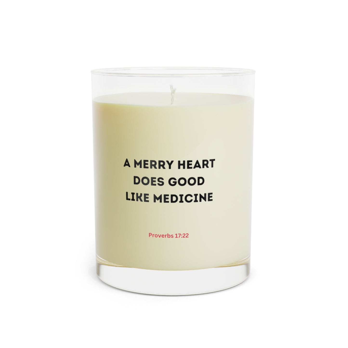 Scented Candle - Merry Christmas Script