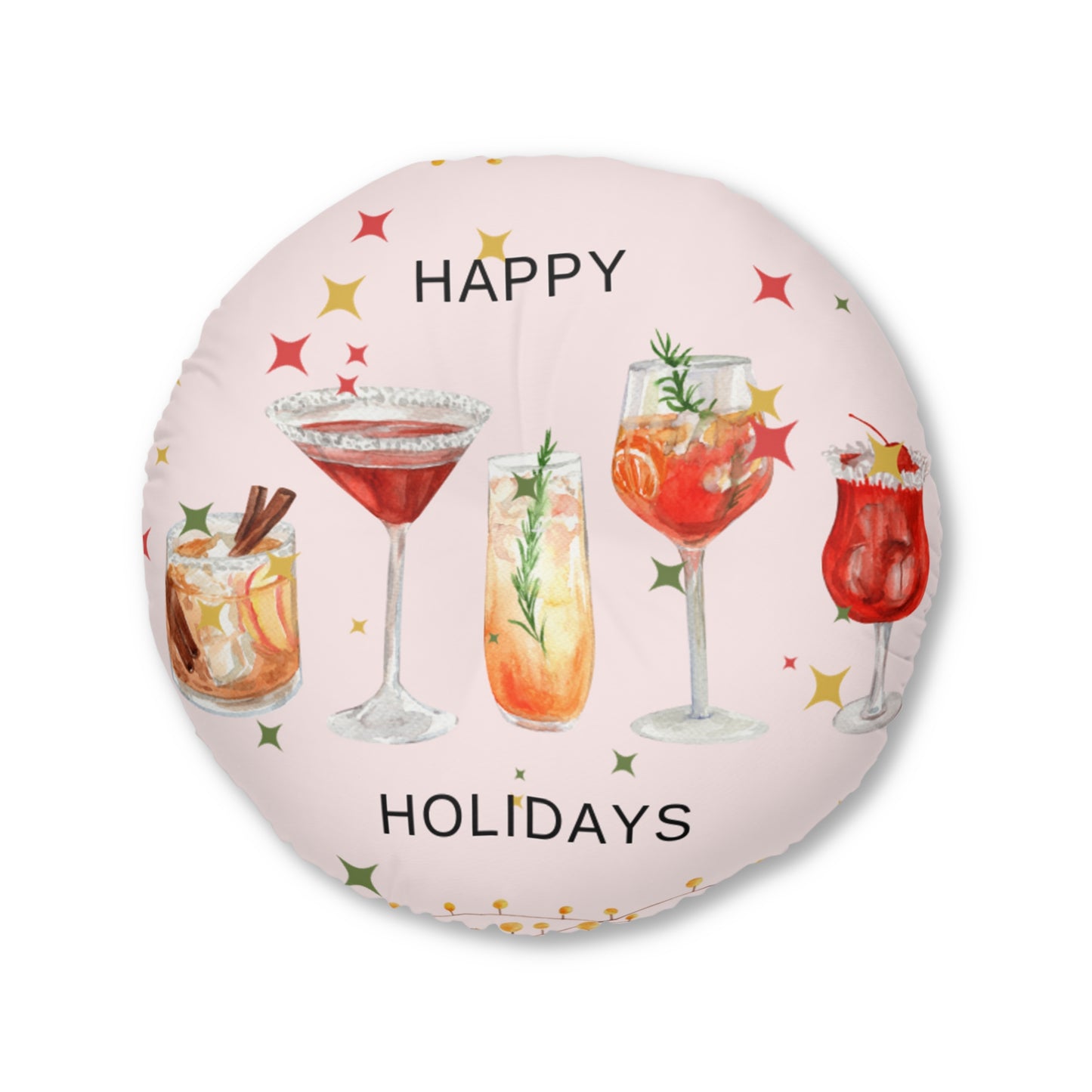 Tufted Floor Pillow, Round