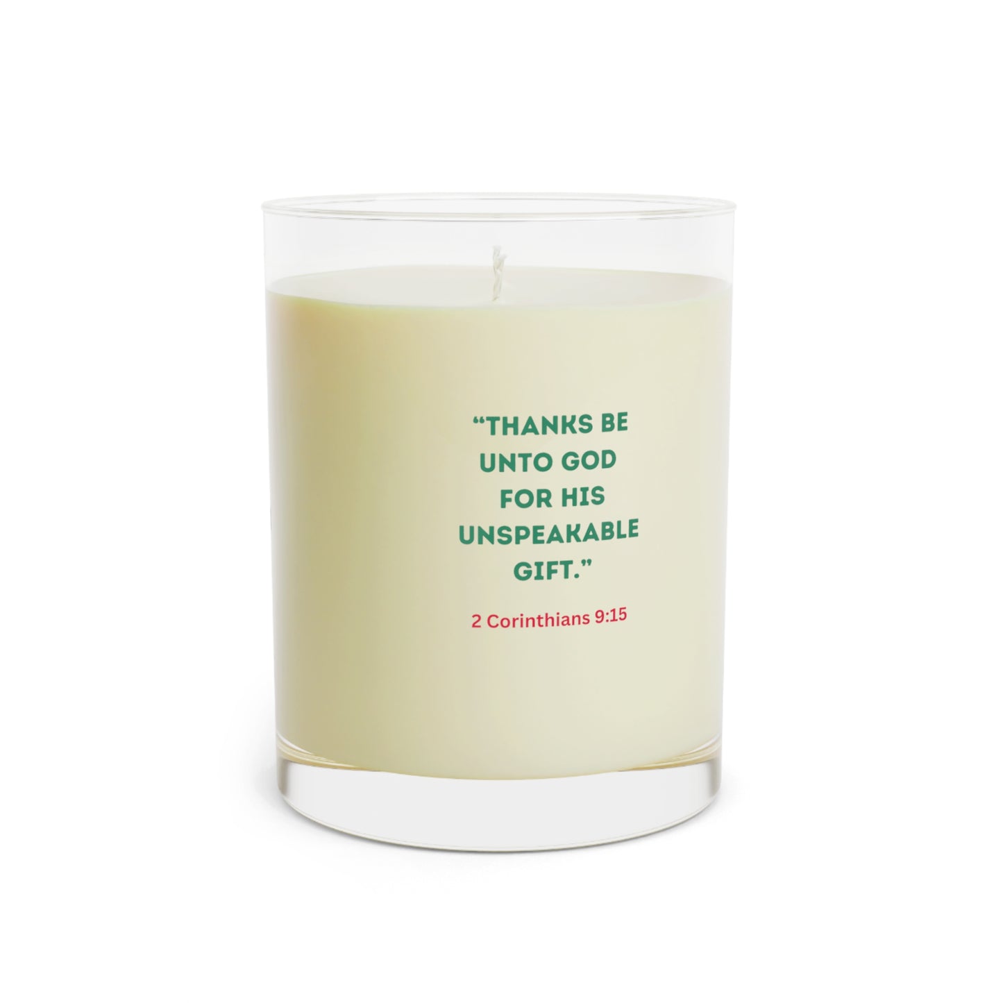 Scented Candle - Christmas Thanks Script