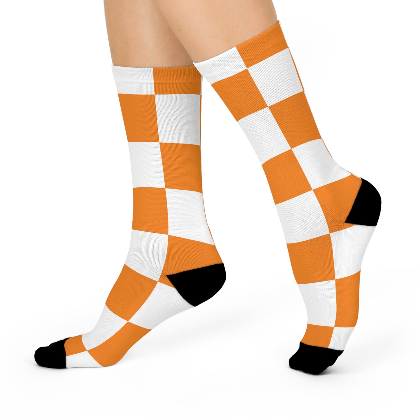 Cushioned Orange Crew Socks