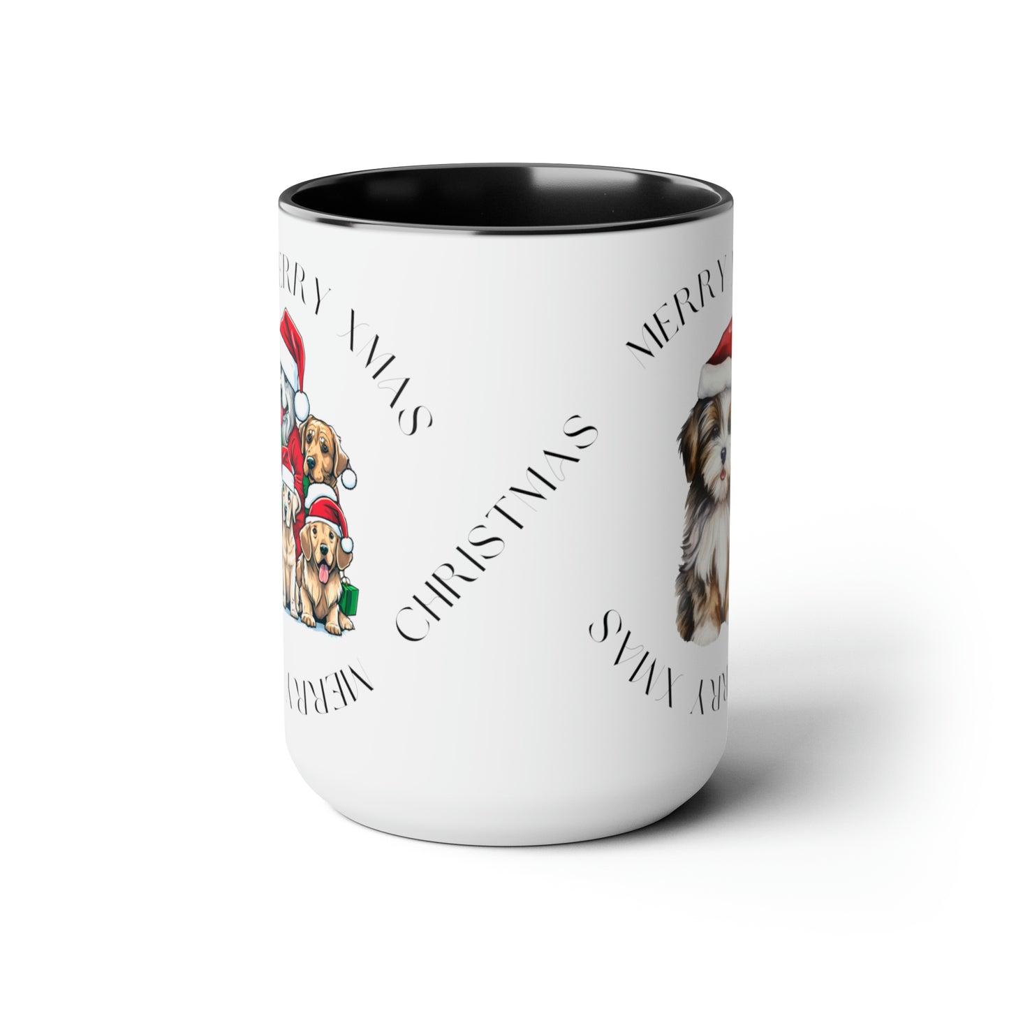Two-Tone Christmas Coffee Mugs