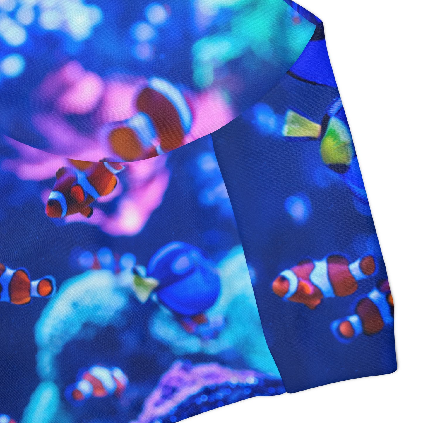 Blue Girls' Swimsuit Crop Top