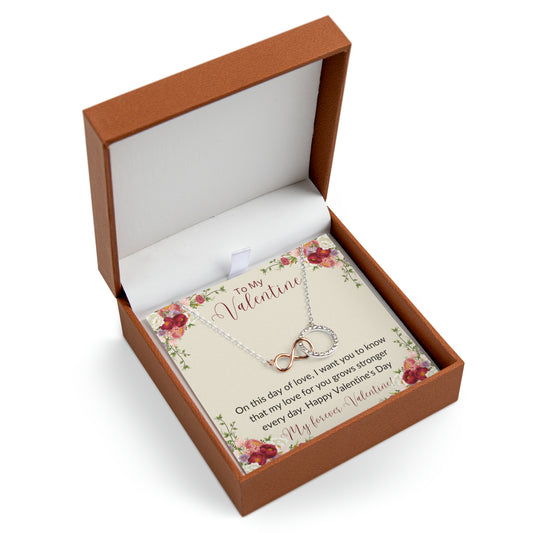 Valentines Infinity Circle Necklace