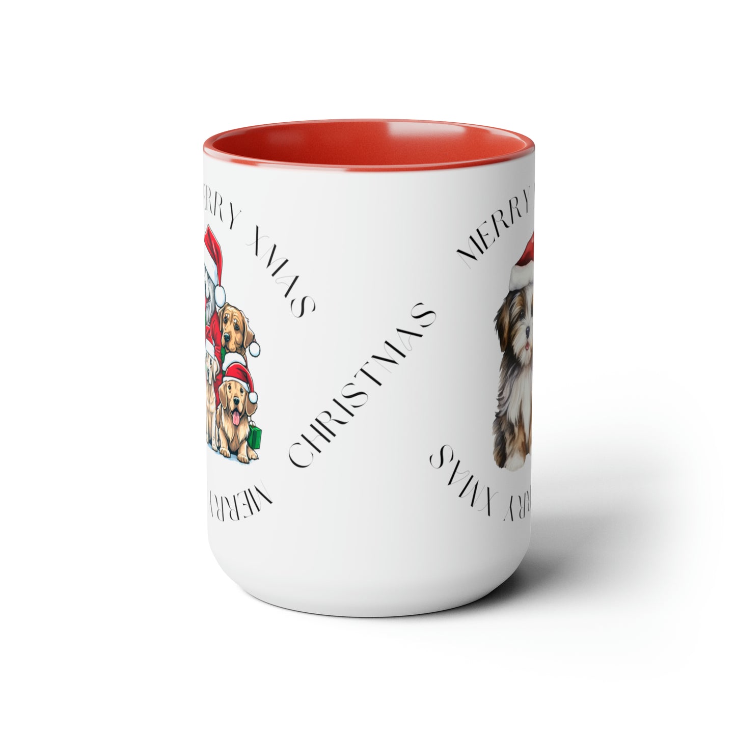 Two-Tone Christmas Coffee Mugs