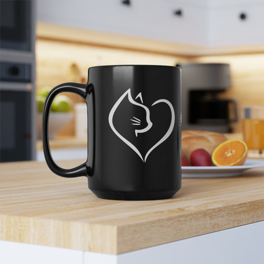 Black Meow Mug