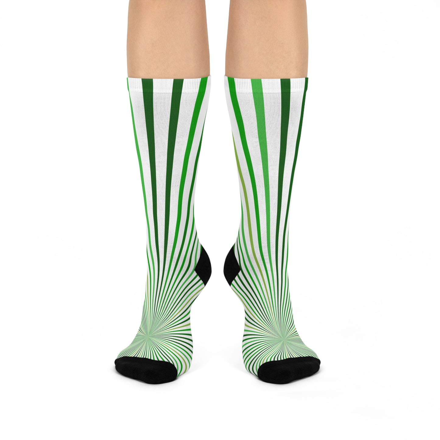 Cushioned Green Crew Socks
