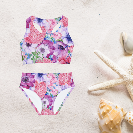 Violet Girls Two Piece Swimsuit