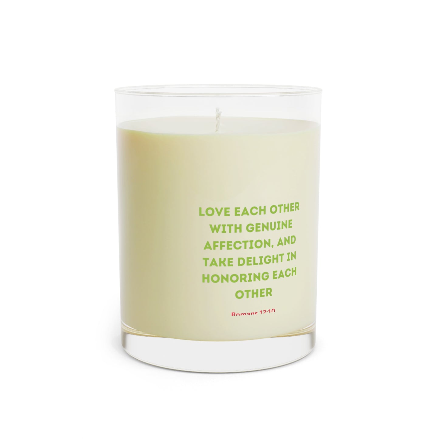 Scented Candle - Christmas Script