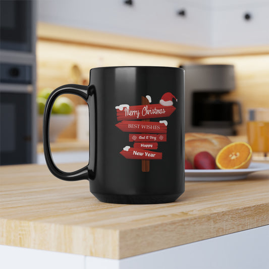 Black Christmas Mug