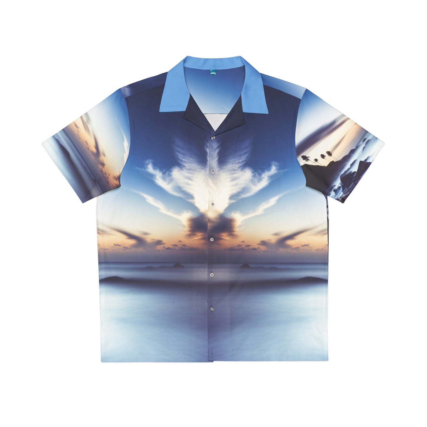 Men's Hawaiian Shirt (Blue)