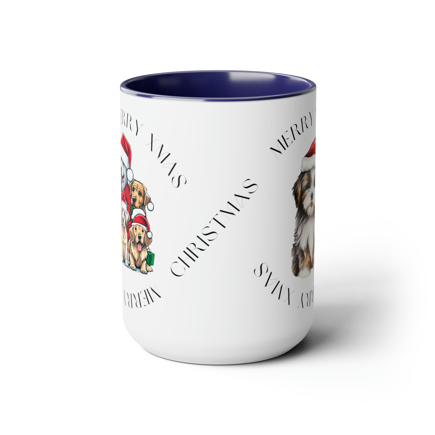Two-Tone Christmas Coffee Mugs