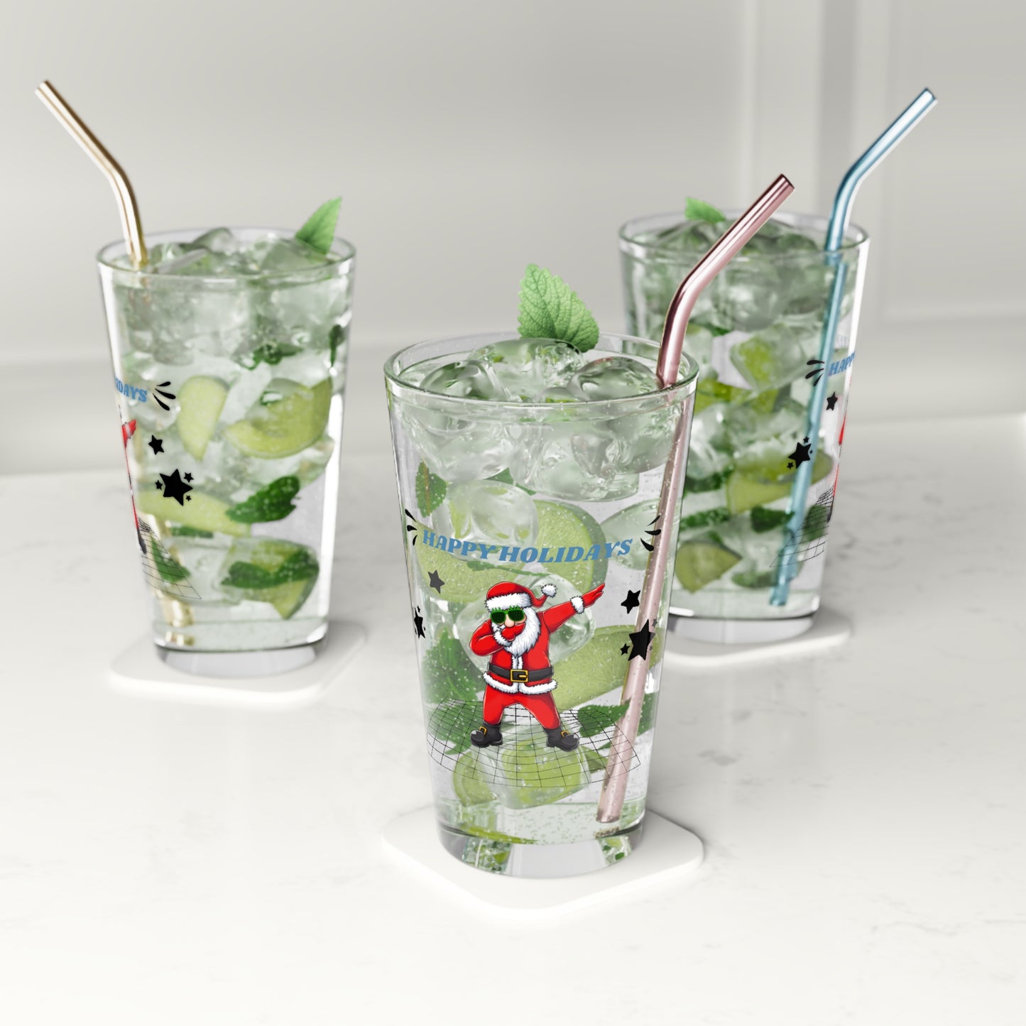 Santas Pint Glass