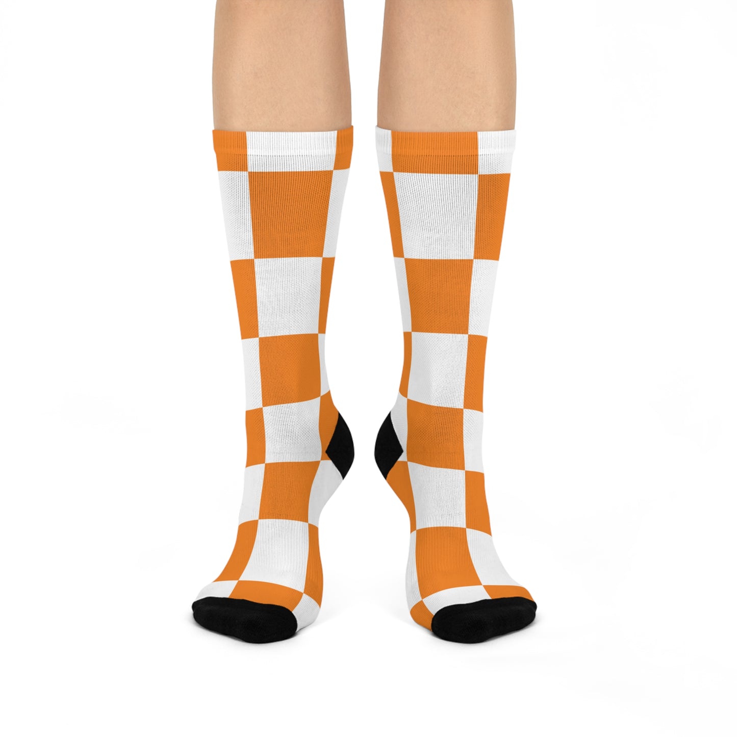 Cushioned Orange Crew Socks