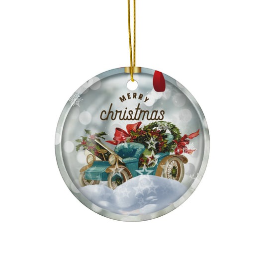 Ceramic Ornaments - Christmas Car