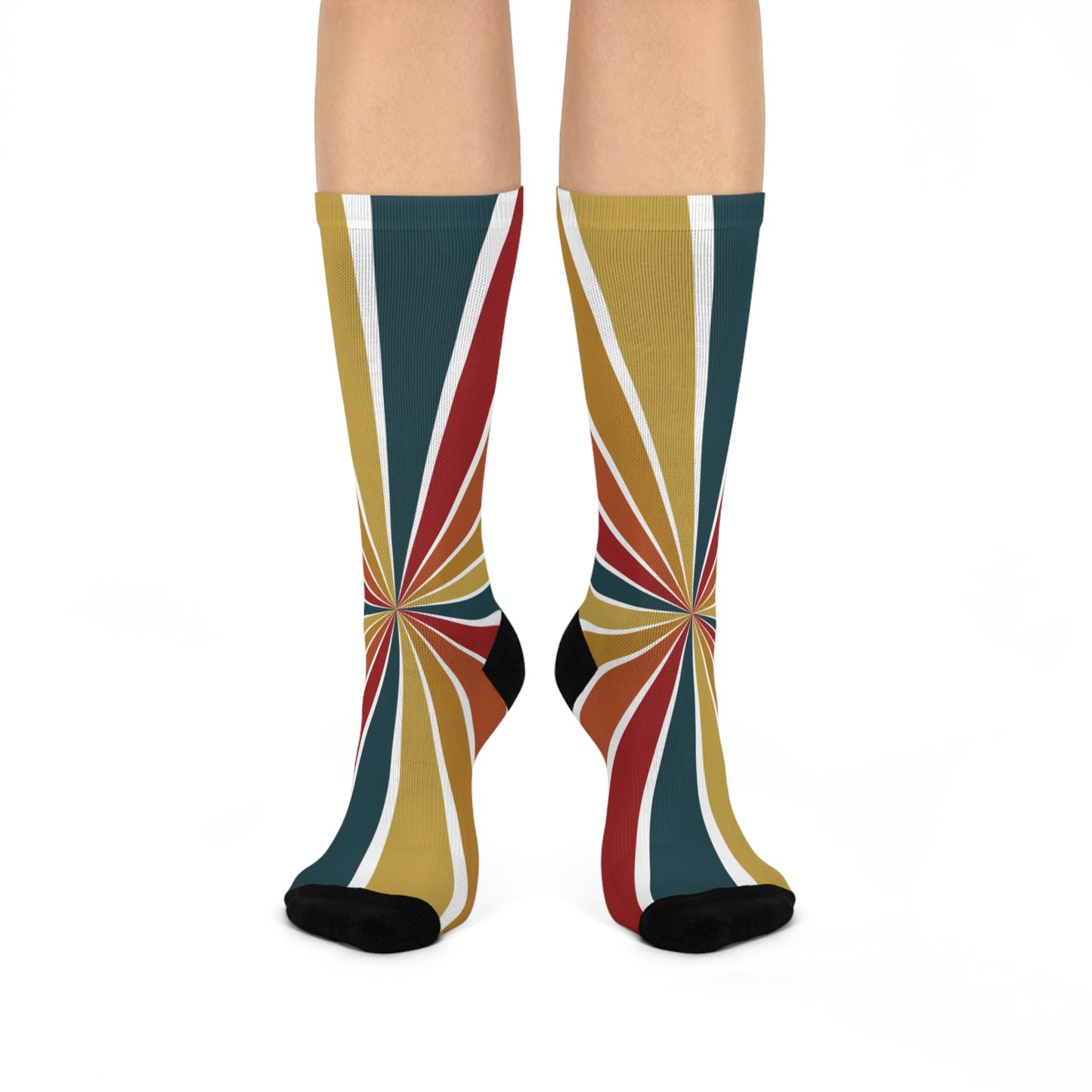 Multicolored Cushioned Crew Socks