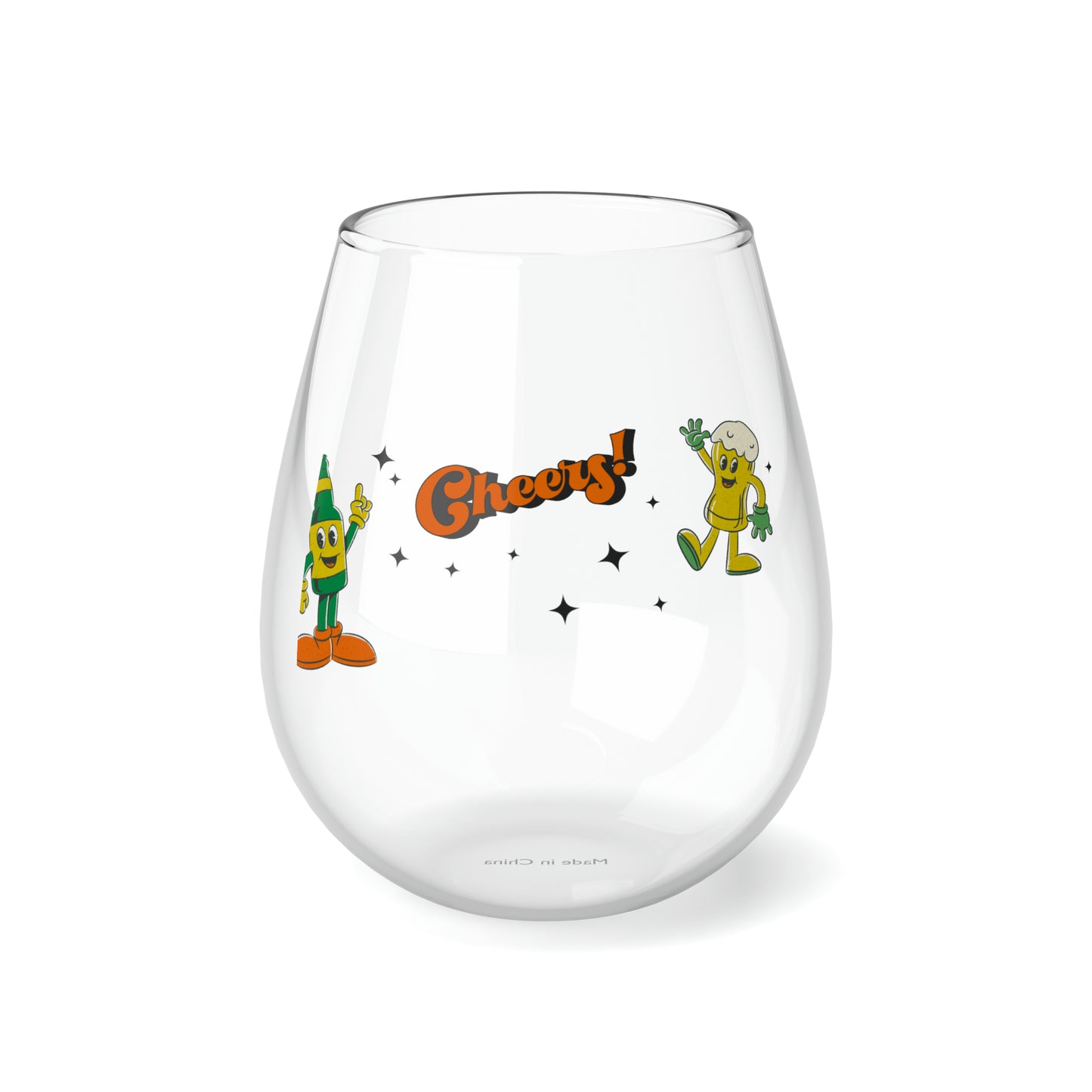 Cheers Stemless Wine Glass