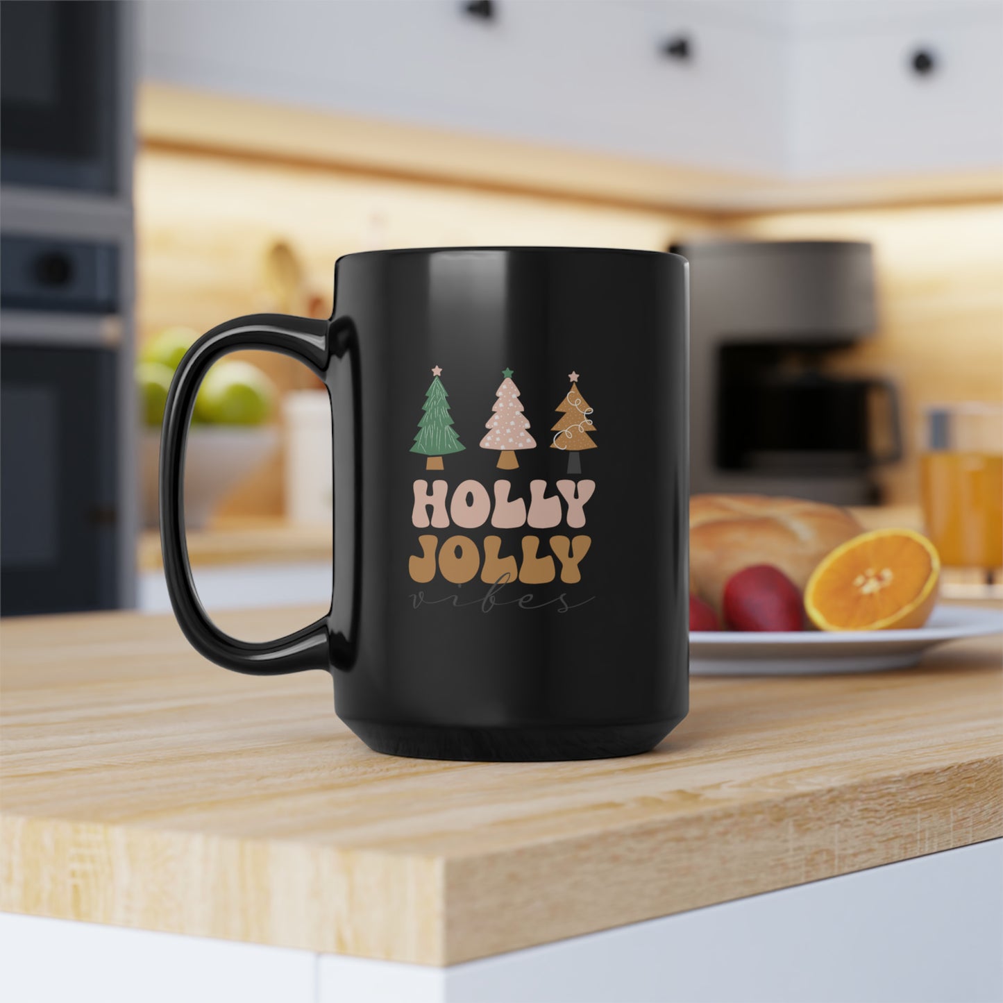 Black Christmas Mug (Jolly)