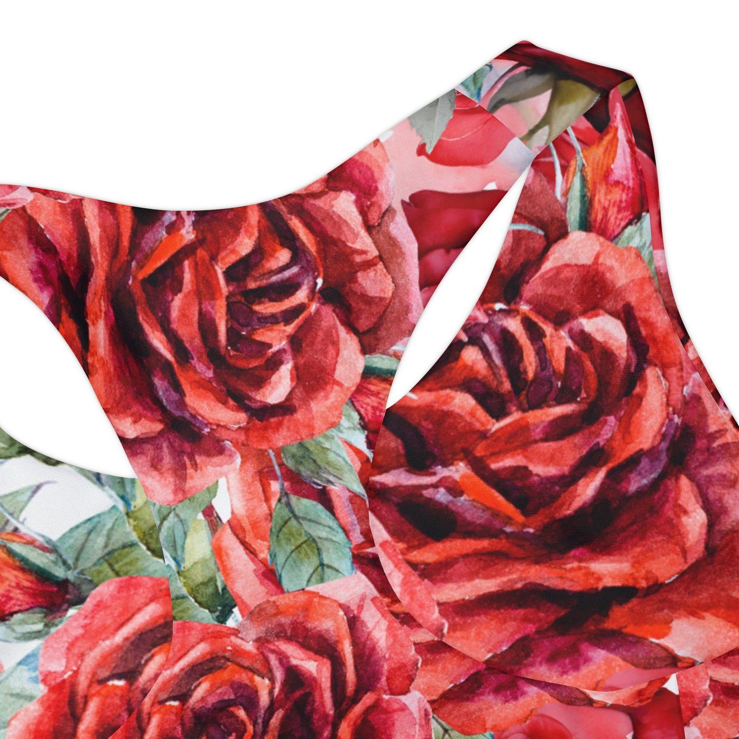 Rose Girls' Swimsuit Crop Top