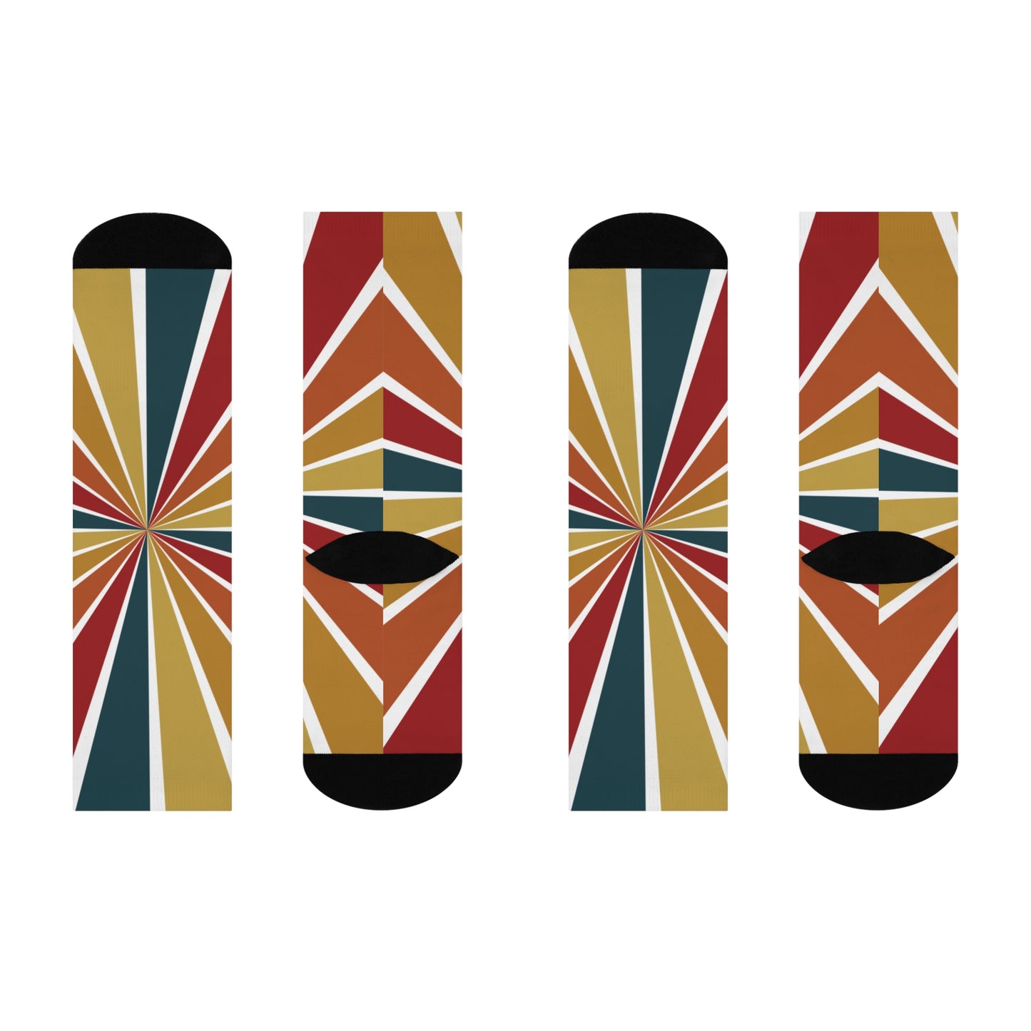 Multicolored Cushioned Crew Socks