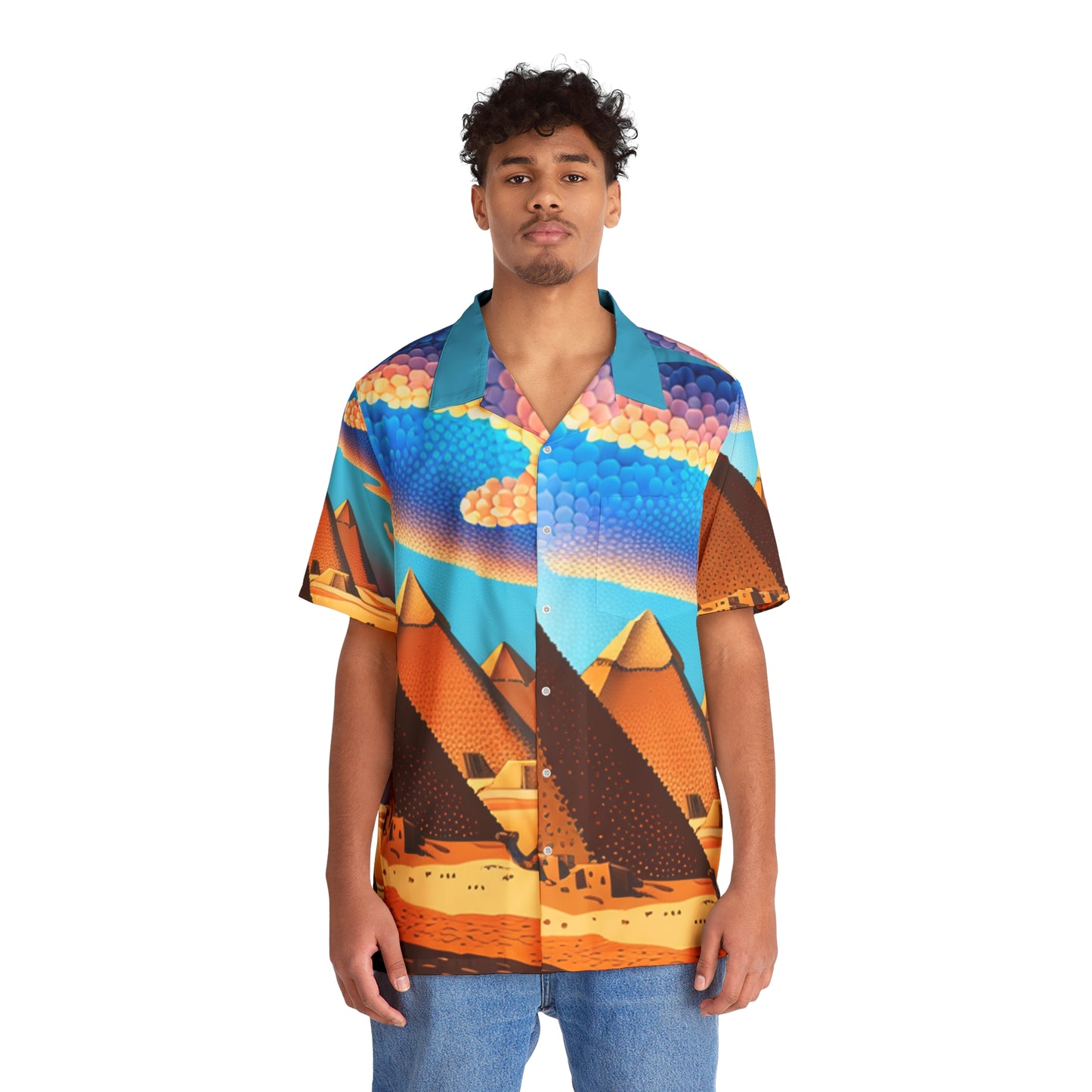 Men's Hawaiian Shirt (Pyramid)