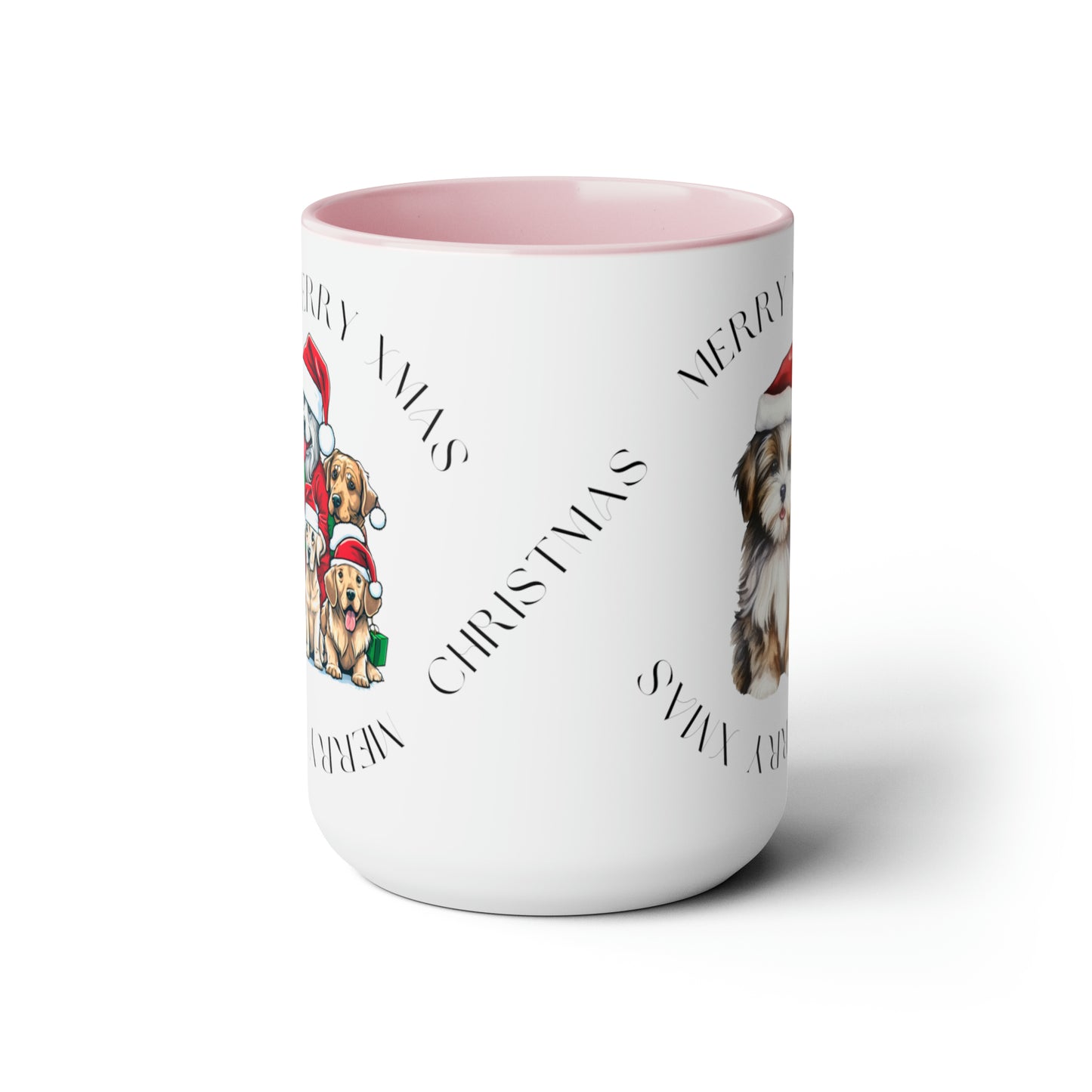 Two-Tone Christmas Coffee Mugs