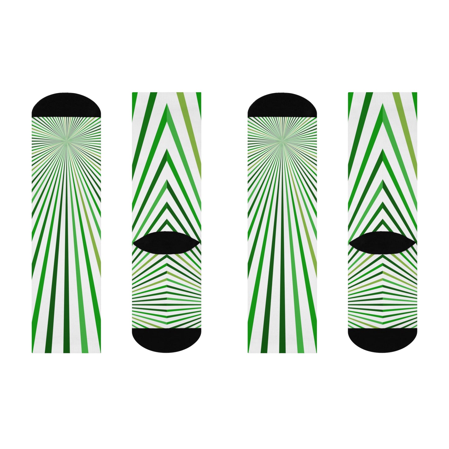 Cushioned Green Crew Socks