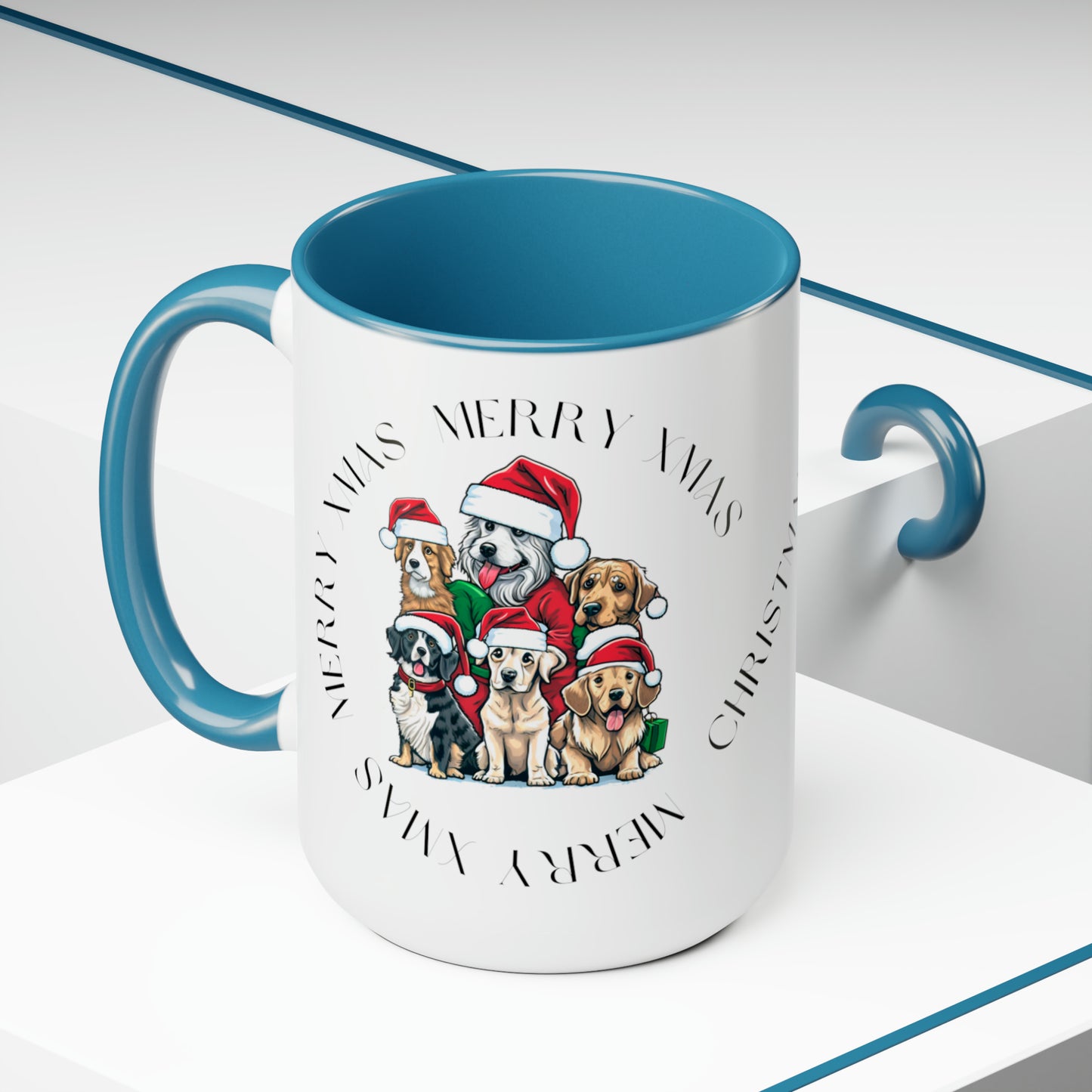 Two-Tone Christmas Coffee Mugs