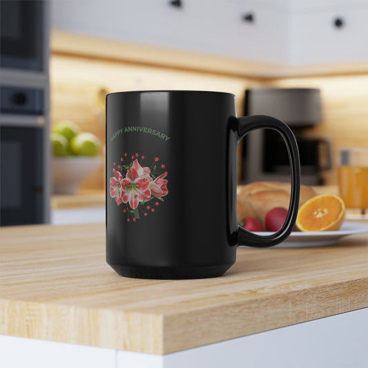 Black Anniversary Mug