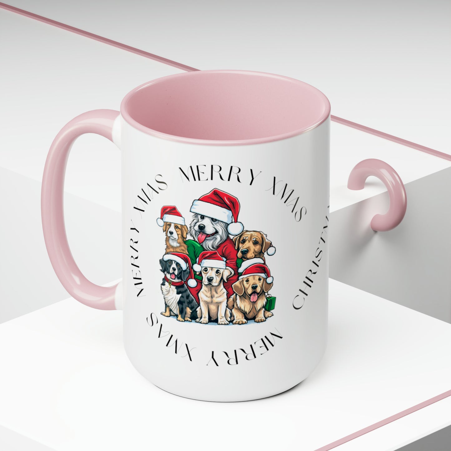 Two-Tone Christmas Coffee Mugs